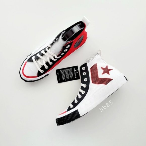 Converse UNT1TL3D Hi White University Red Black Women's 6 - Picture 2 of 6